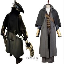 Bloodborne Cosplay Costume Outfit Full Set The Hunter Black Cosplay Hat Jacket