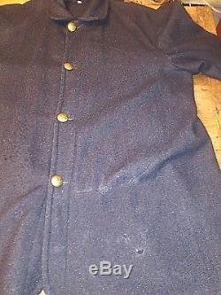 Blue Wool Federal Sack Coat Vest Pants 4 Shirts Civil War Reenactment Uniform