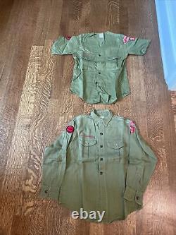 Boy Scout Lot Vintage Uniform Scarves Shirts Shorts Pants Socks Book Belts 1960s