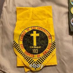 Boy Scouts BSA Lot Eagle Scout Uniform Shirt X/LG Pants 40 Sash Patches Badges