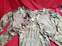Brand New With Tags FRACU OCP Uniform 15 Sets Small Medium Combat Pant and Shirt