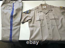 CHP UNIFORM CLOTH HIGH QUALITY Size 17 1/2 Shirt And Size 37 X 29 Pants