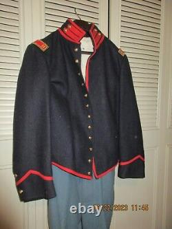 Civil War Reenacting Uniform Union M Shell coat, pants, shirt, hat Artillery LT
