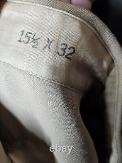 Class A Uniform USMC Pants, Brown Long Sleeved Shirt Dress Jacket Hat Korean War
