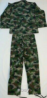 Colombia Army Woodland Digital Pant and Shirt Size 36R New Without Tags