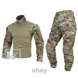 Combat Uniform Set Airsoft Hunting Shooting CP Style Tactical BDU Shirt Pant Kit