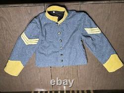Confederate Calvary Civil War Reenactment Uniform Pants Vest Jacket Shirt Med 42