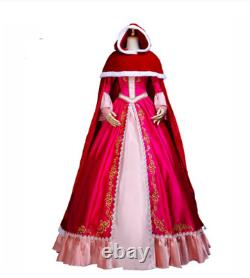CosplayLove Beauty and The Beast Custom Made Red Belle Dress Adult Kid Princess