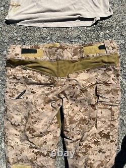 Crye Precision AOR1 Navy Custom NC Combat Pants 34 S. With MD/S Combat Shirt