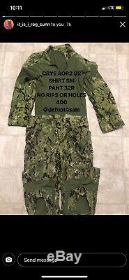 Crye Precision AOR2 Combat set. Shirt Size SMALL MEDIUM. Pants size 32R