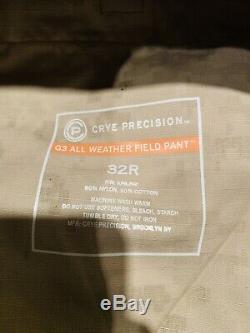 Crye Precision All Weather Field Pant/Field Shirt AOR1 Medium Reg 32 NWOT
