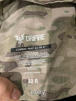Crye precision drifire G3 Combat Pants/shirt Set MULTICAM 32r/med Reg