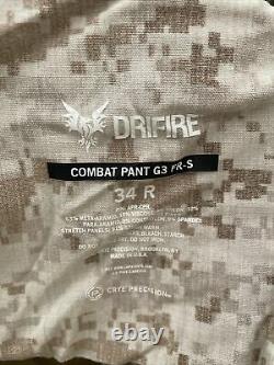 Crye precision g3 combat pants 34 R /shirt MD R
