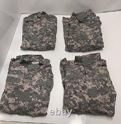 Digital Camouflage 4 Sets Shirts & Pants New Med Long Pants 32-35 ACU
