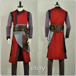 Doctor Strange 2 WONG Vest Shirt Pants Adult Cosplay Costume for Xmas Outfit &