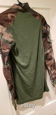 DriFire Fortrex M81 woodland camo combat shirt and pant set medium long