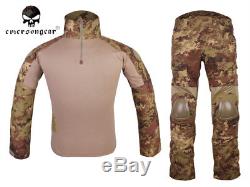 EMERSON BDU Tactical Uniform Combat Gen2 Shirt&Pants Knee Elbow Pad EM6973 VEG
