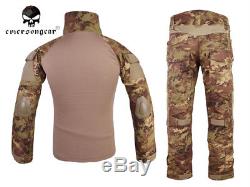 EMERSON BDU Tactical Uniform Combat Gen2 Shirt&Pants Knee Elbow Pad EM6973 VEG