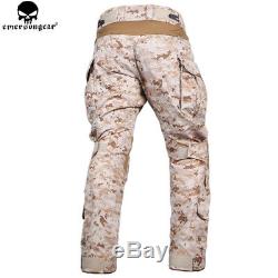 EMERSON G3 Combat Uniform BDU Hunting Military Tactical Shirt Pants with Knee Pads