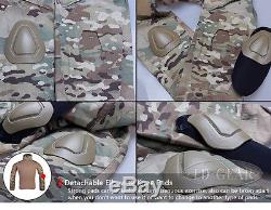 EMERSON Gen2 Combat Uniform BDU Shirt & Pants with Knee Pads MultiCam Camo Airsoft