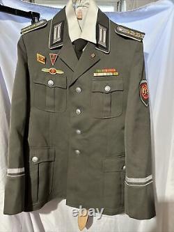 East German Staff-Warrant Officer Uniform With Badges, Shirt and Pants