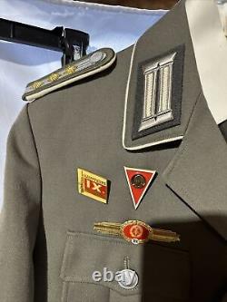 East German Staff-Warrant Officer Uniform With Badges, Shirt and Pants