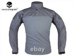 Emerson Assault Combat Shirt Pants Suit Airsoft Tactical bdu Uniform Wolf Grey