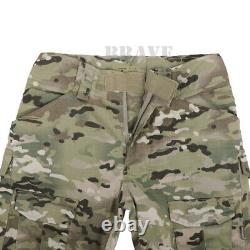 Emerson Combat Shirt & Pants Knee Pads Set Tactical Miliary BDU Uniform Multicam