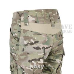 Emerson Combat Shirt & Pants Knee Pads Set Tactical Miliary BDU Uniform Multicam