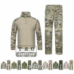 Emerson G2 Combat Shirt & Pants with Elbow & Knee Pads Tactical BDU Uniform Set