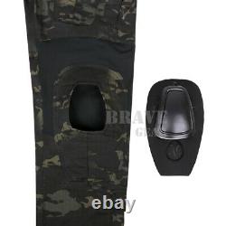 Emerson G2 Tactical Unisex BDU Combat Uniform Set Shirt & Pants + Knee Pads S-XL