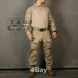 Emerson G3 BDU Combat Uniform Set Shirt & Pants Knee Pads Tactical GEN3 Hunting