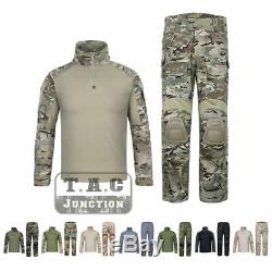 Emerson G3 Combat Shirt & Pants Knee Pads Set Tactical GEN3 BDU Uniform