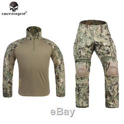 Emerson G3 Combat Shirt & Pants Set Tactical BDU Uniform Hunting Military AOR2