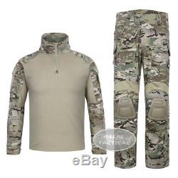 Emerson G3 Combat Shirt & Pants Trouser with Knee Pads Tactical BDU Camo Uniform