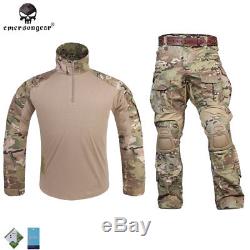 Emerson G3 Combat Uniform Tactical Clothing Shirt&Pants Airsoft Hunting MultiCam