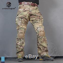 Emerson G3 Combat Uniform Tactical Clothing Shirt&Pants Airsoft Hunting MultiCam