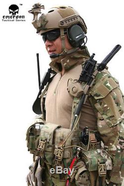 Emerson G3 Combat Uniform Tactical Shirt&Pants Clothing with Knee Pads CP Hunting