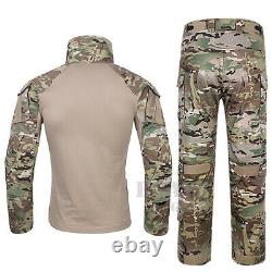Emerson G3 Tactical Women BDU Combat Uniform Set Shirt & Pants + Knee Pads S-L
