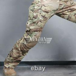 Emerson G3 Women Tactical Shirt & Pants Suit BDU Camo Combat Uniform withKnee Pads