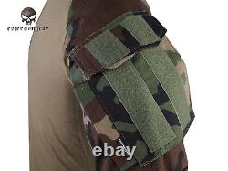 Emerson Gen3 Combat Shirt Pants Suit Airsoft Military bdu Uniform Woodland