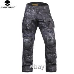 Emerson Men Military Camo Tactical Combat Uniform G3 Suit Shirt & Pants Set bdu