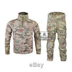 Emerson Tactical Combat BDU Uniform Shirt and Pants Suit Set Camo Multicam