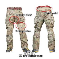 Emerson Tactical G3 Combat Shirt & Pant With Knee Pads Gen3 BDU Uniform Multicam