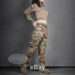 Emerson Women G3 Combat Uniform Camo Multicam Gen3 BDU Shirt & Pants with Knee Pad
