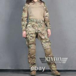 Emerson Women's G3 Combat Shirt&Pants Knee Pad Set Tactical Military BDU Uniform