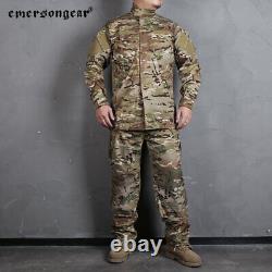 Emersongear Field Tactical Shirts Pants R6 Uniform Set Tops Trousers Suits MC
