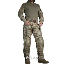 Emersongear Tactical Combat Suit With Knee Elbow Pad Uniform Set Tops Shirts Pants