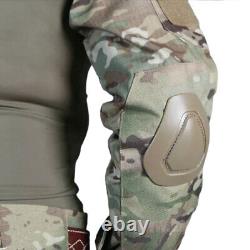 Emersongear Tactical Combat Suit With Knee Elbow Pad Uniform Set Tops Shirts Pants