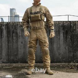 Emersongear Tactical E4 Combat Uniform Set Shirt Pant Tops Duty Cargo Trouser CB
